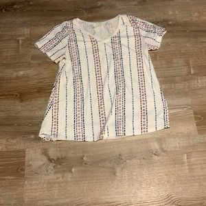 Women’s Lularoe large snowflake tee